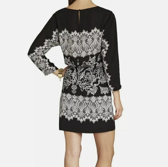 Bcbgmaxazria Simone Black Dress Womens - Picture 3 of 6